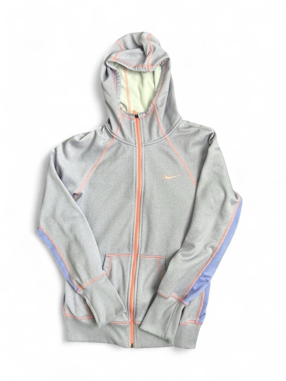 Nike Women’s Therma fit light purple and pink zip up hoodie(M)